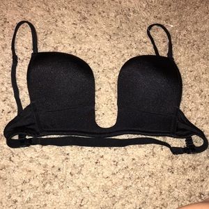 Deep plunge bra